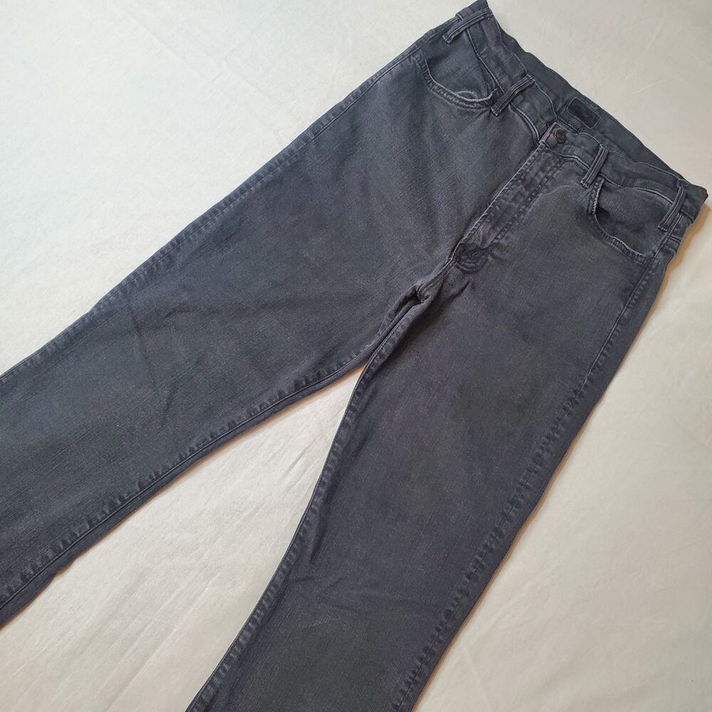 Mother Women's Size 29 The Hustler Ankle Fray High Rise Flare Jean Dark Gray